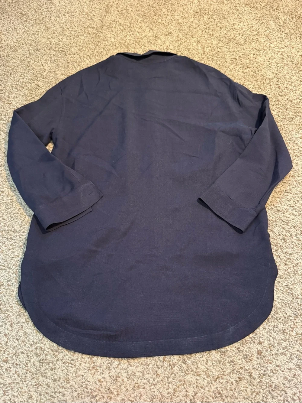 J.Crew Drapey Oxford Crepe Popover Shirt - XS